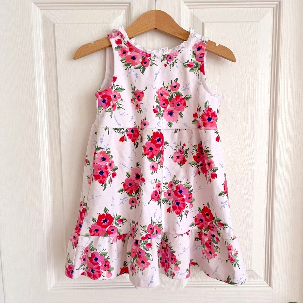 Janie and Jack floral halter pointe dress